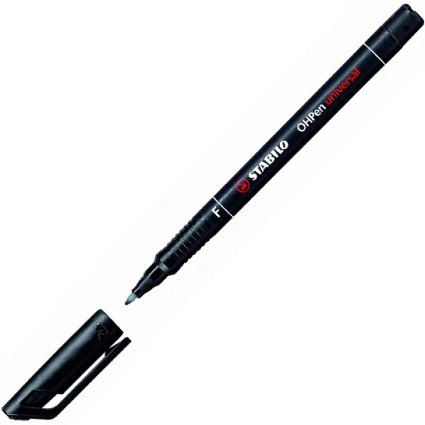 Stabilo: OHPen universal F crni alkoholni flomaster 0,7mm slika 2