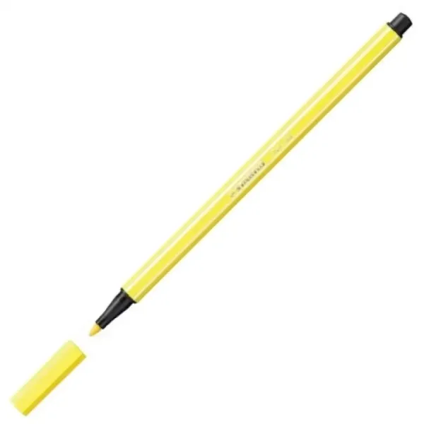 Stabilo: Pen 68 fluo žuti flomaster 1mm slika 2