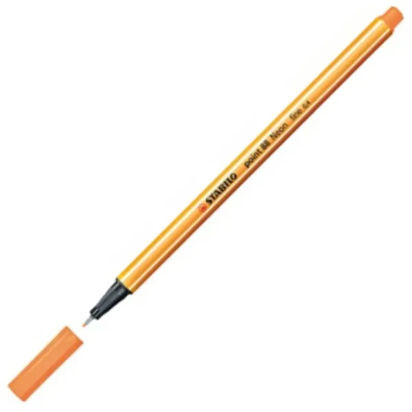 Stabilo: Point 88 neon narančasta kemijska 0,4mm slika 2