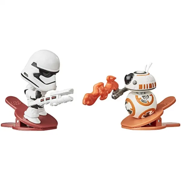 Star Wars Battle Bobblers BB-8 vs Stormtrooper štipaljka figura - Hasbro slika 2