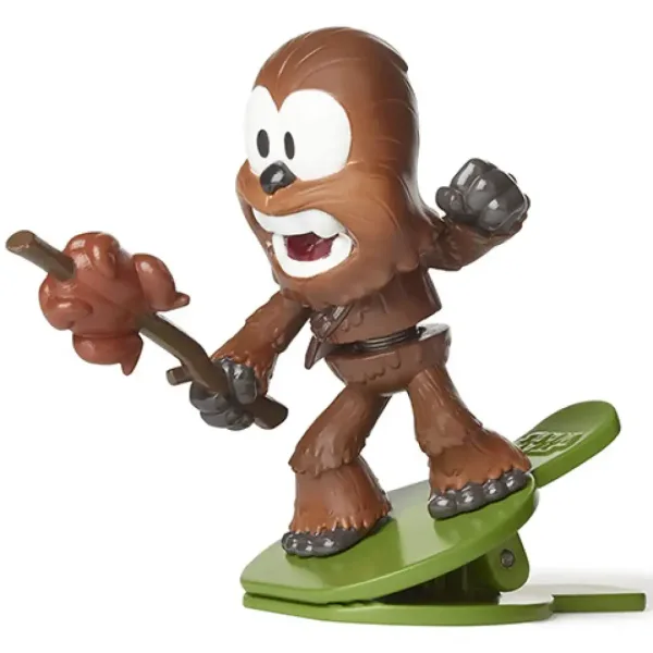 Star Wars Battle Bobblers Porgs vs Chewie štipaljka figura - Hasbro slika 3