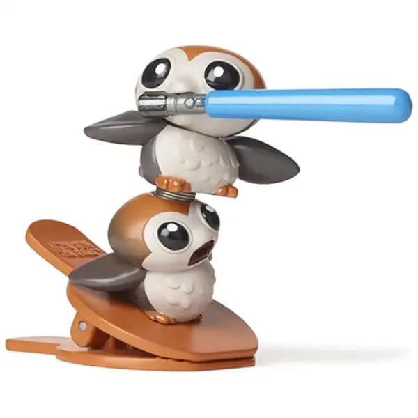 Star Wars Battle Bobblers Porgs vs Chewie štipaljka figura - Hasbro slika 4