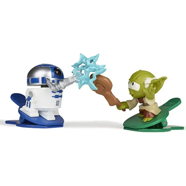 Star Wars Battle Bobblers R2-D2 vs Yoda figura koja se može prikačiti - Hasbro slika 2