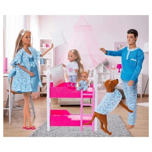 Steffi Love – Obiteljska igračka set za pidžama zabavu - Simba Toys slika 2