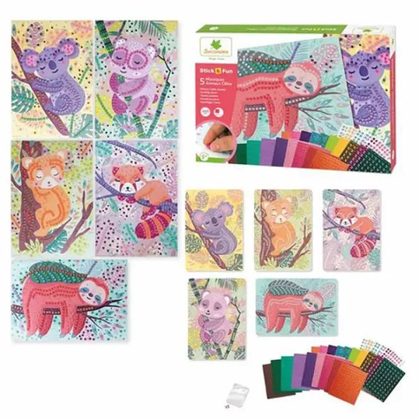 Stick'N Fun mozaik set - Životinje za grljenje slika 2