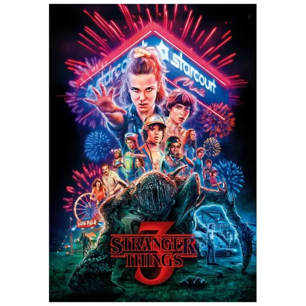 Stranger Things 3. sezona 1000 komada puzzle s posterom - Clementoni slika 2