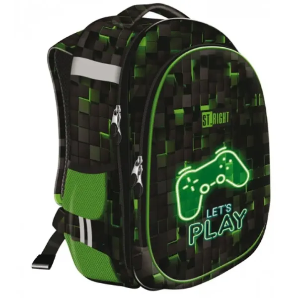 St.Right Dark Game školska torba s dva odjeljka, ruksak 39x30x18cm slika 2