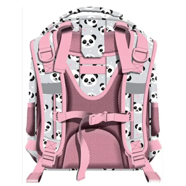 St.Right Grey Panda školska torba s dva odjeljka, ruksak 39x29x17cm slika 2