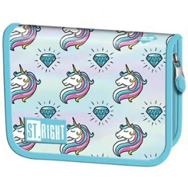 St.Right Pastel Unicorn sklopiva prazna pernica slika 1