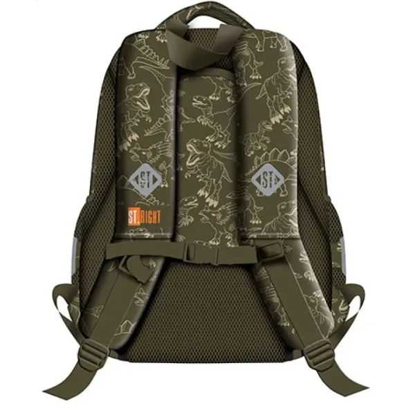 St.Right T-Rex Junior školska torba s tri odjeljka, ruksak 39x27x17cm slika 2