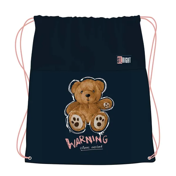St.Right Teddy Bear torba za teretanu, sportska torba 43x34cm slika 1