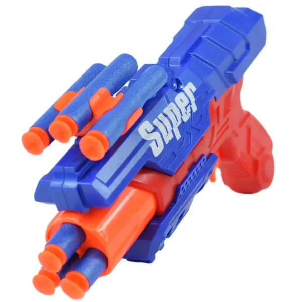 Super Gun: Puška za gađanje spužvom sa patronama na daljinu gađanja 12 metara 23x13cm slika 2