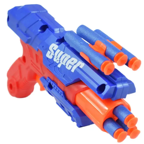 Super Gun: Puška za gađanje spužvom sa patronama na daljinu gađanja 12 metara 23x13cm slika 3