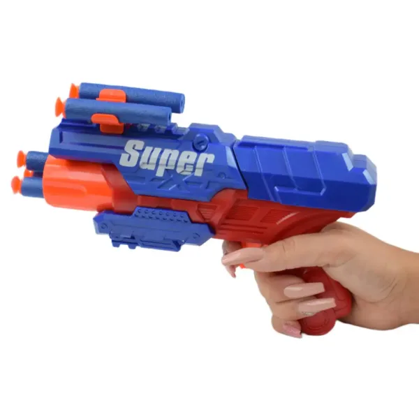 Super Gun: Puška za gađanje spužvom sa patronama na daljinu gađanja 12 metara 23x13cm slika 5