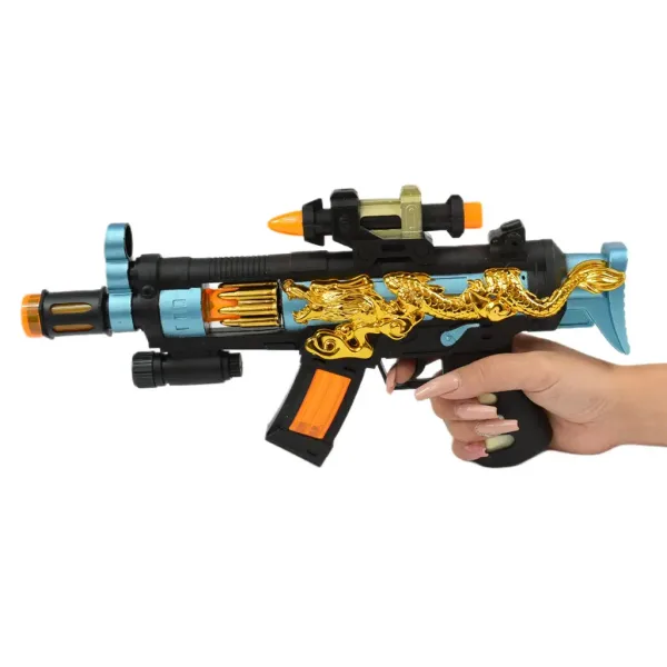 Super Weapons: Mitraljez sa uzorkom zmaja, svjetlo i zvuk 33cm slika 4