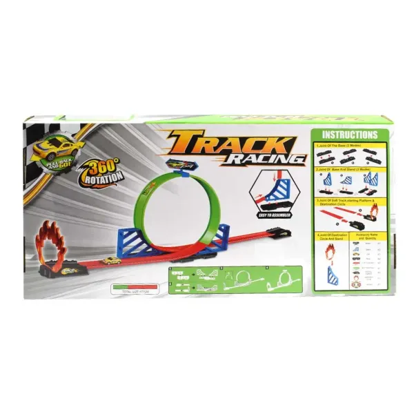 Track Racing 360° super trkaća staza s 1 malim automobilom slika 2