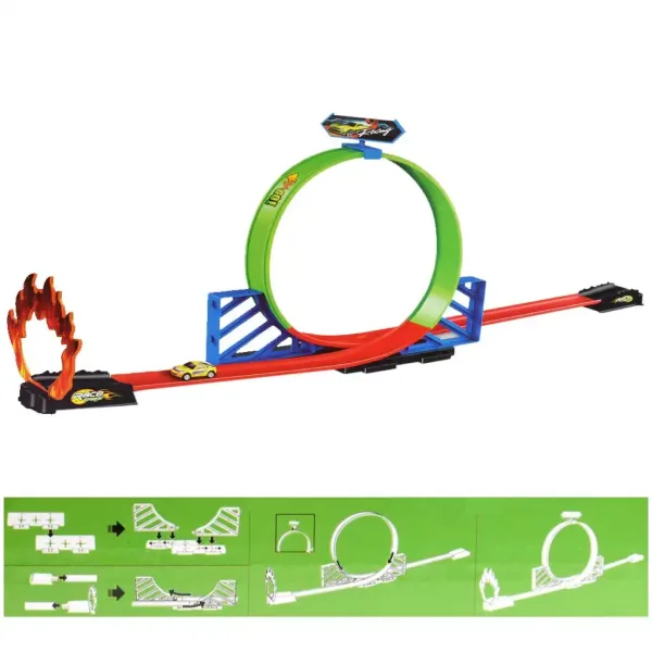 Track Racing 360° super trkaća staza s 1 malim automobilom slika 3