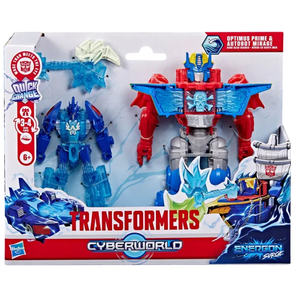 Transformers Cyberworld: Junaci otvorenog mora Energon val Optimus Prime i Mirage robotske figure - Hasbro