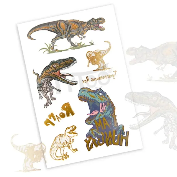 TyToo: Tetovaža naljepnice s dinosaurom T-rexa slika 2