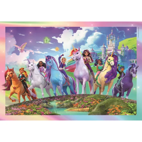 Unicorn Akadémija tim 104-dijelni Supercolor puzzle - Clementoni slika 2