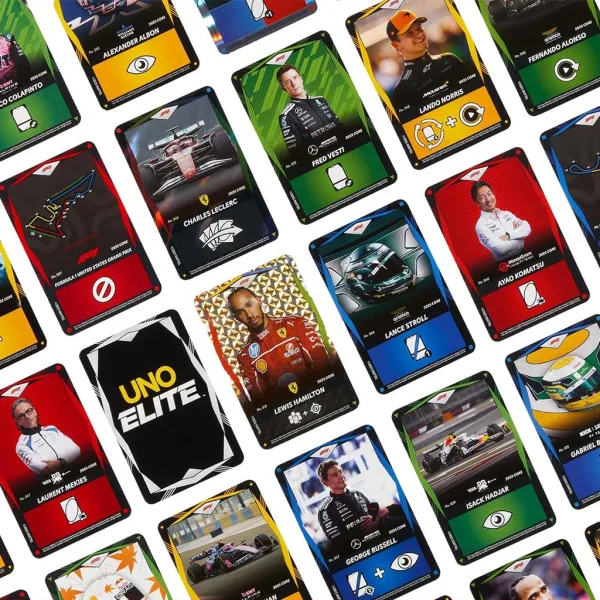 UNO Elite F1 kartaška igra - Mattel slika 2