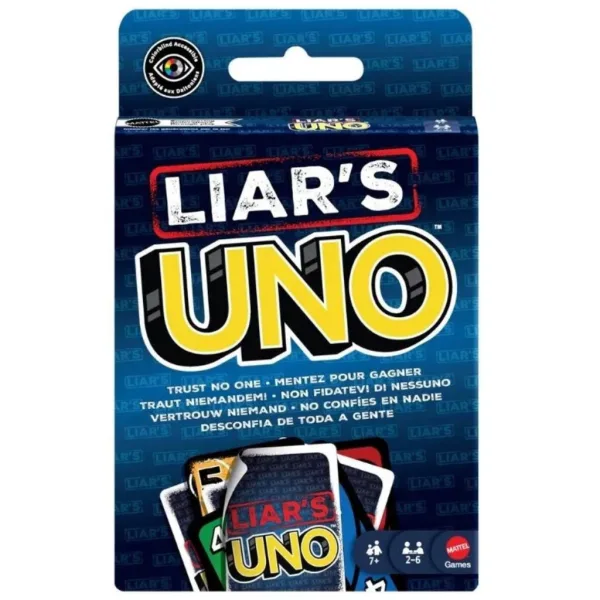 UNO Lažljivac kartaška igra - Mattel slika 3