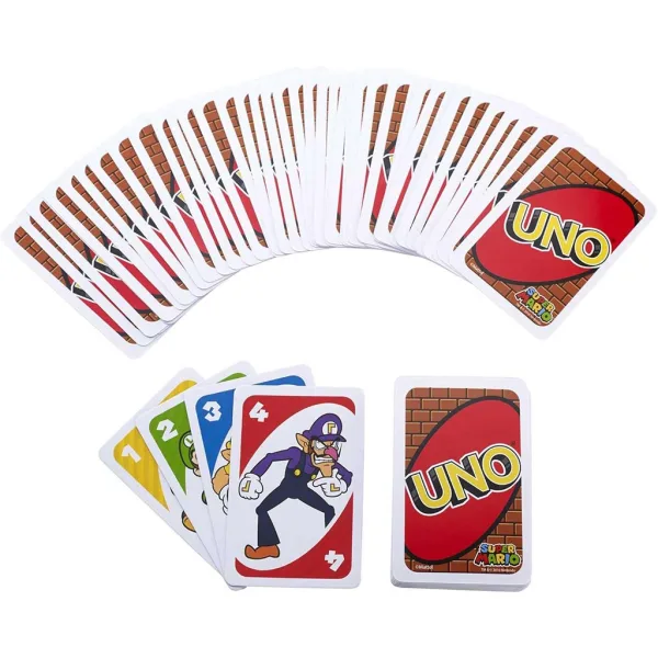 UNO Super Mario kartaška igra - Mattel slika 2
