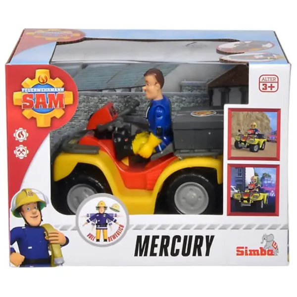 Sam vatrogasac: Mercury quad vozilo s figurom - Simba Toys slika 2