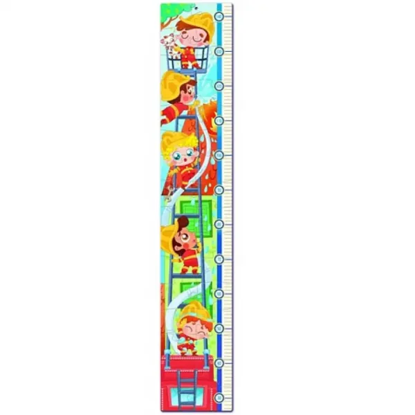 Vatrogasci zidni mjerač visine puzzle 30kom - Clementoni slika 2