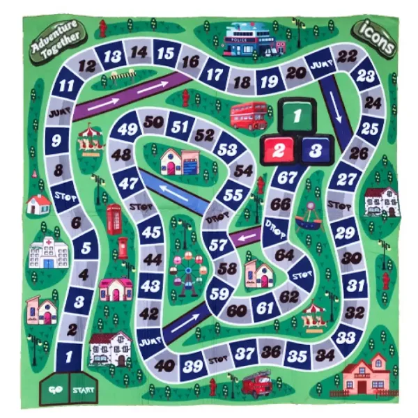 Vatrogasna družvena igra na tepihu 70x70cm slika 2