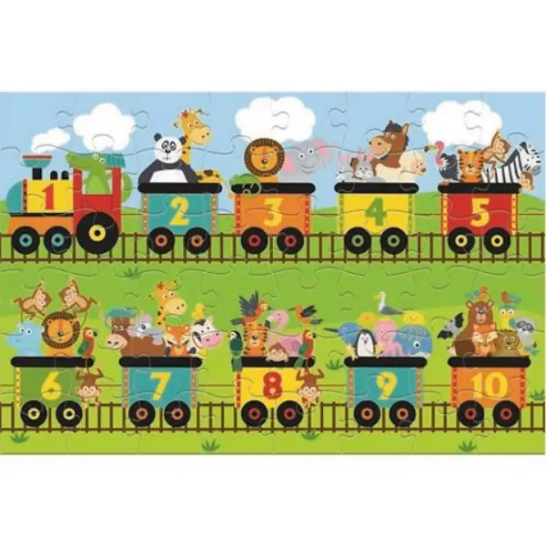 Veseli brojevi tepih puzzle 48kom 90x60cm slika 2