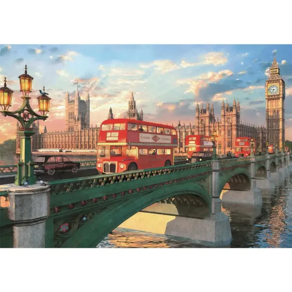 Westminsterski most u zalasku sunca 500-dijelni HQC kompakt puzzle - Clementoni slika 2