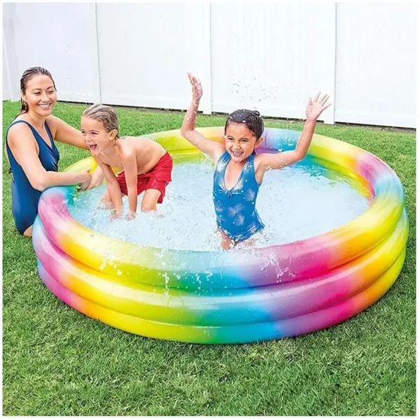 Wild Geometry bazen s 3 prstena 168 x 38 cm - Intex slika 2