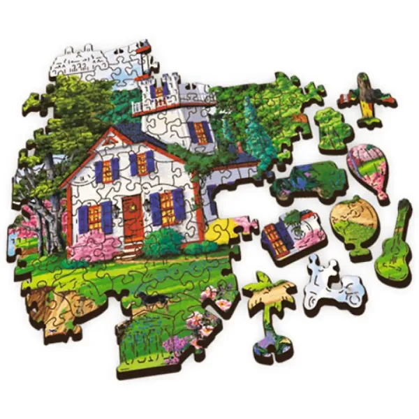 Wood Craft: Ljetna luka drvene puzzle 500+1 kom - Trefl slika 3