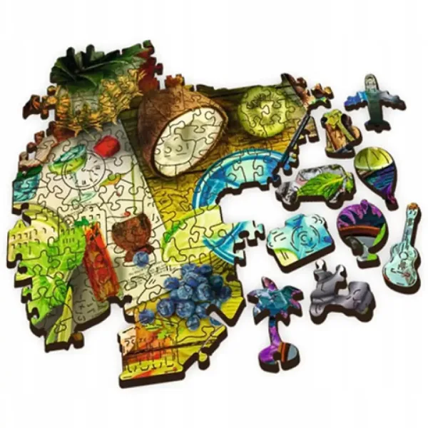 Wood Craft: Šareni kokteli drvene puzzle 500 + 1kom - Trefl slika 3