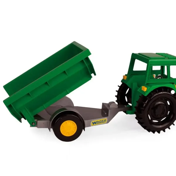 Zeleni traktor s prikolicom 38,5 cm - Wader slika 3