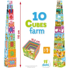 10 Cube Igračka za slaganje kockica - Farma slika 3