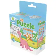16-dijelna bojanka puzzle 2 u 1 - Dino