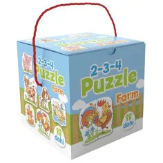 2-3-4 Komadna Puzzle - Farm životinje