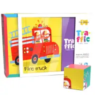 6 u 1 slagalica s kockama - Vozila