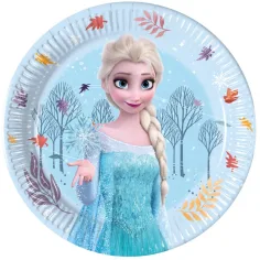 8-dijelni set papirnatih tanjura Frozen, 20 cm