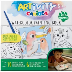 ARTivity: Životinje – akvarelna bojanka s kistom – Carioca