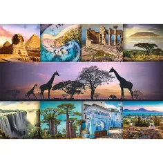 Afrika kolaž puzzle od 1000 dijelova visoke kvalitete - Trefl slika 2