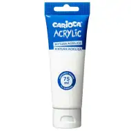 Akrilna boja 75 ml bijela - Carioca