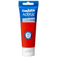 Akrilna boja 75 ml crvena - Carioca