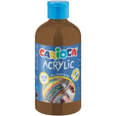 Akrilna boja smeđe boje 250 ml - Carioca