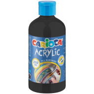 Akrilna boja u crnoj boji 250 ml - Carioca