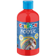 Akrilna boja u crvenoj boji 250 ml - Carioca