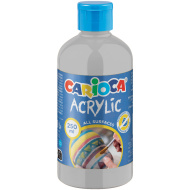 Akrilna boja u srebrnoj boji 250 ml - Carioca