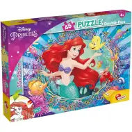 Ariel mala sirena 2 u 1, puzzle od 48 dijelova i bojanka 35x25 cm - Lisciani